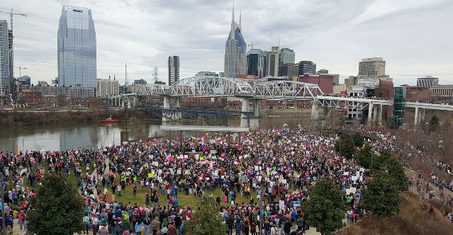 15,000 people attended the Women's March in Nashville last Saturday