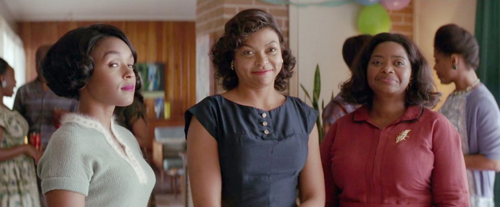 l-r Janelle Monáe as Mary Jackson, Taraji P